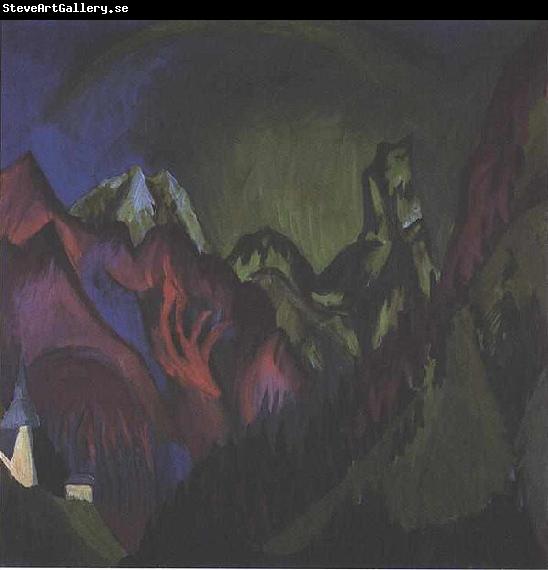 Ernst Ludwig Kirchner Tinzenhorn Zugen gorge near Monstein